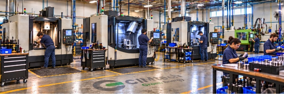 CIMtech Green Energy CNC manufacturing floor