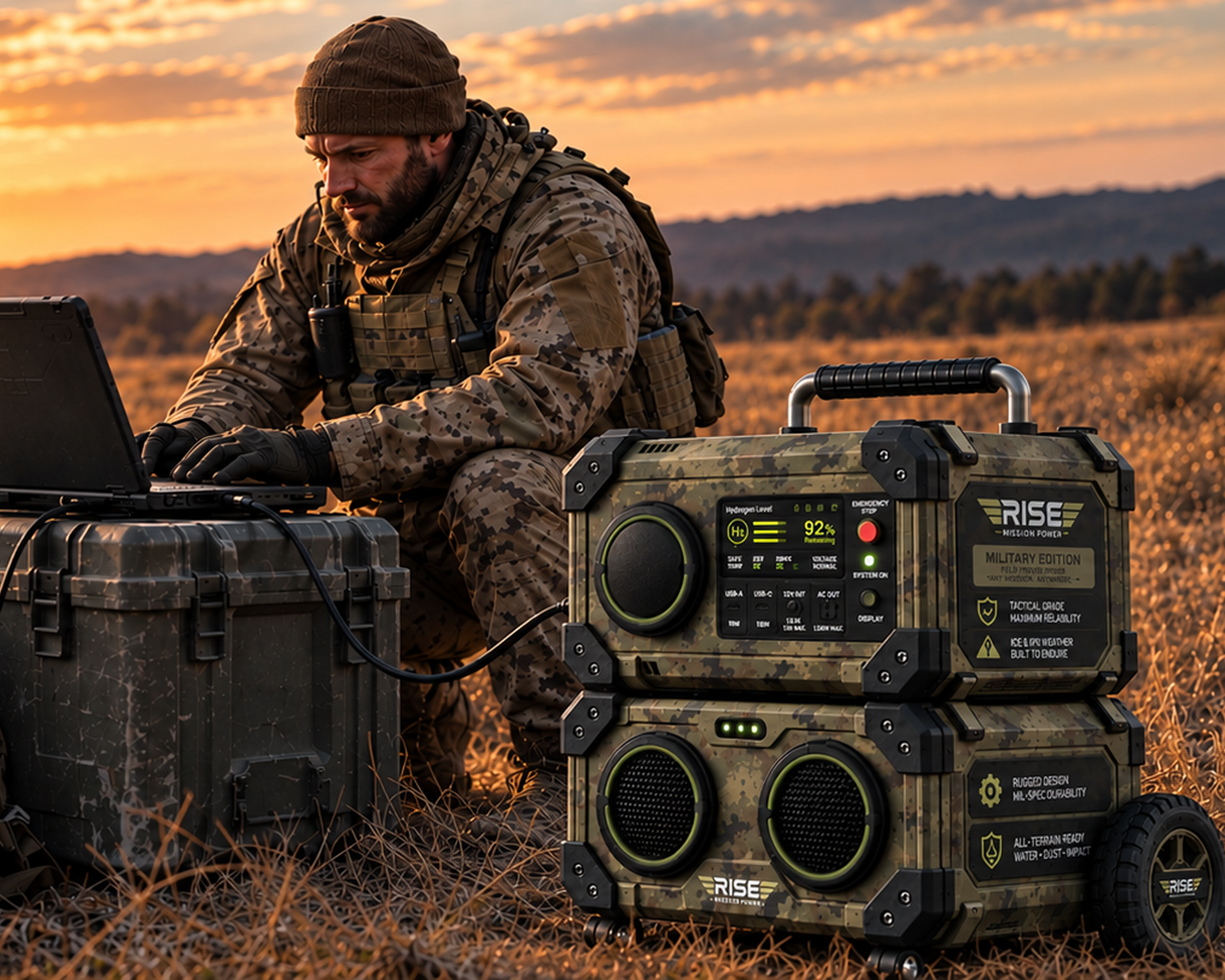 Rise Mission Power tactical field deployment